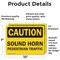 Signmission No Pedestrian Traffic OSHA Caution Sign, Vinyl Decal, 10in W x 7in L, 2PK OS-2PACK-CL-D-710-L-19981 - alternate 5